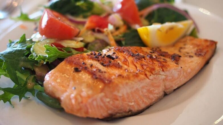 Fischen mit Gemüse