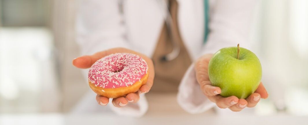 Verzicht auf Süßwaren zugunsten eines Apfels bei Diabetes mellitus