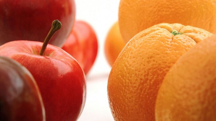 Äpfel und Orangen für die japanische Ernährung